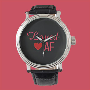 Reloj De Pulsera Corazón Rojo Cute Amante AF