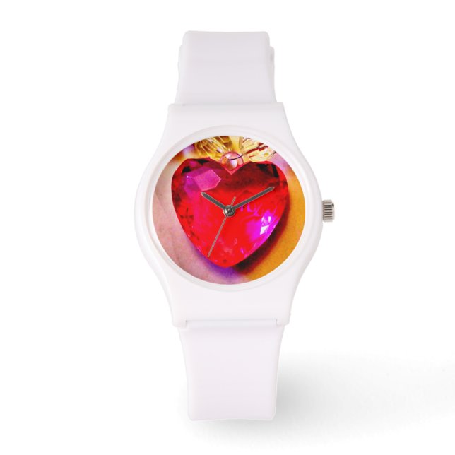 Reloj De Pulsera Corazón rosa (Anverso)