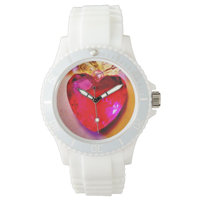 Reloj De Pulsera Corazón rosa (Anverso)