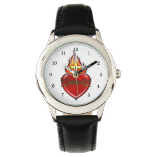 Reloj De Pulsera Corazón sagrado de Jesús