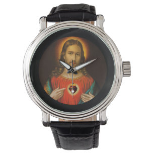 Reloj De Pulsera Corazón sagrado de Jesús c1899