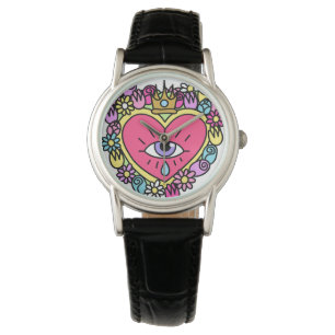 Reloj De Pulsera Corazón y corona