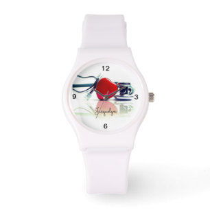 Reloj De Pulsera Corazón y estetioscopio