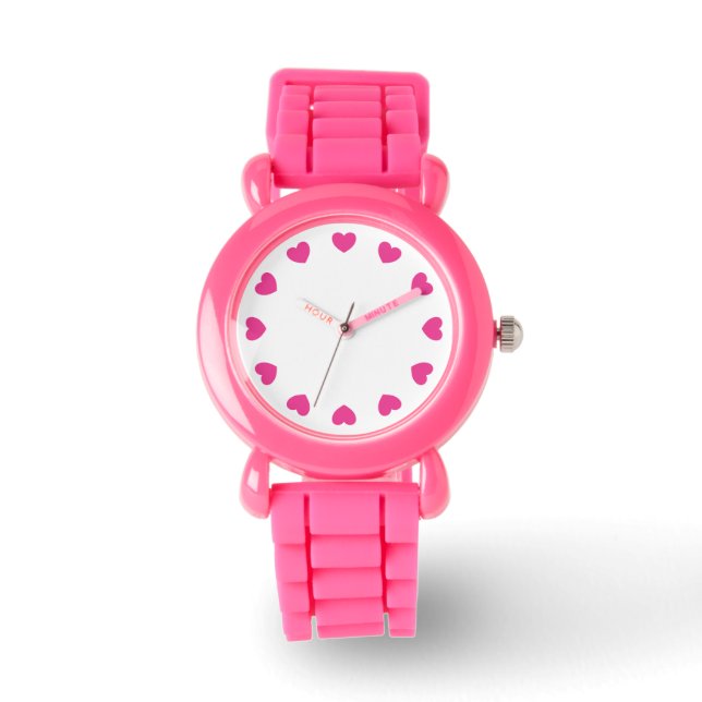 Reloj De Pulsera Corazones cortos (Anverso)