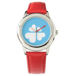 Reloj De Pulsera corazones cruz - blanco