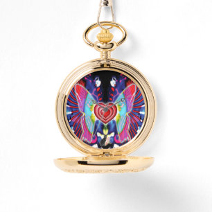 Reloj De Pulsera Corazones De Bolsillo De Glicerina