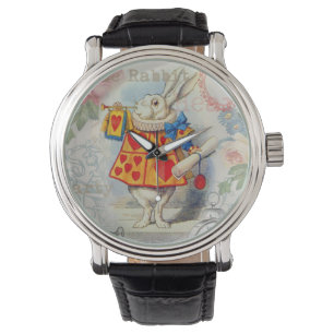Reloj De Pulsera Corazones de Conejo Blanco Alice Clásico