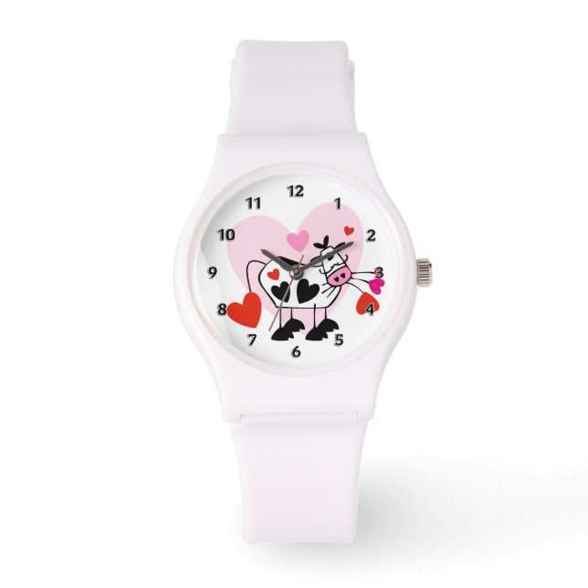 Reloj De Pulsera Corazones de vaca (Anverso)