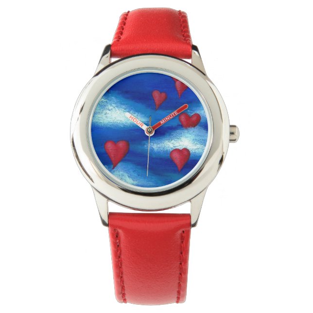 Reloj De Pulsera Corazones flotantes (Anverso)