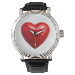 Reloj De Pulsera Corazones rojos