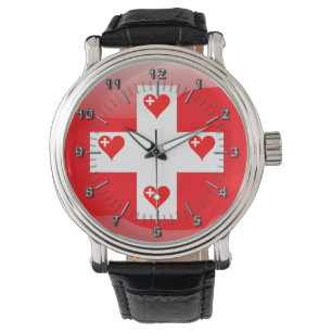 Reloj De Pulsera corazones suizos
