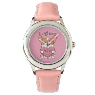 Reloj De Pulsera Corgi Love