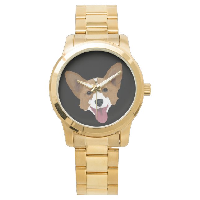 Reloj De Pulsera Corgi Puppy (Anverso)