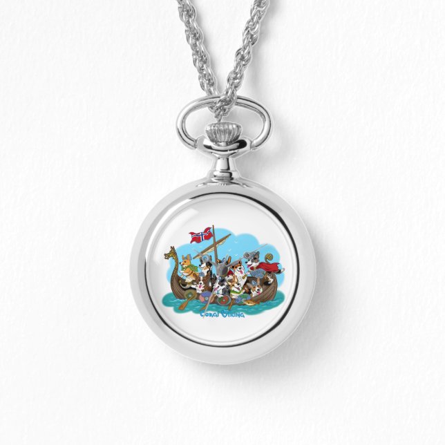 Reloj De Pulsera Corgis Vikingos (Anverso)