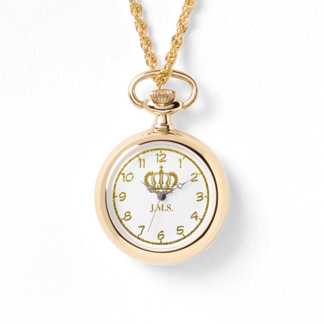 Reloj De Pulsera Corona de oro personalizada (Anverso)