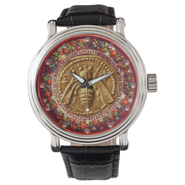 RELOJ DE PULSERA CORONA FLORENTINA FLORENA VERDE ROJA (Anverso)