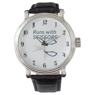Reloj De Pulsera Corre con tijeras
