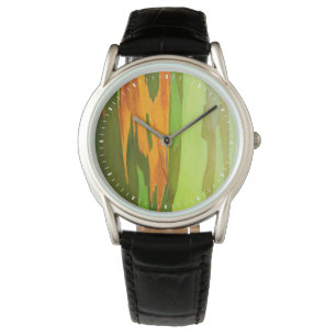 Reloj De Pulsera Corteza arco iris eucalipto, Hawái