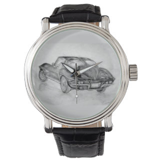 Reloj De Pulsera corvette,corvettes,clásico,coche clásico,vintage
