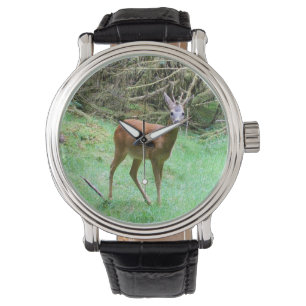 Reloj De Pulsera Corzo Macho de Fauna Silvestre – Animal Elegante d