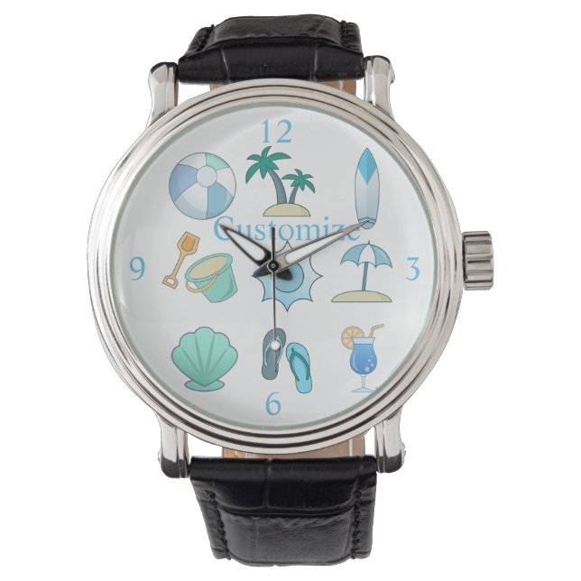 Reloj De Pulsera Cosas de vida en la playa Thunder_Cove (Anverso)