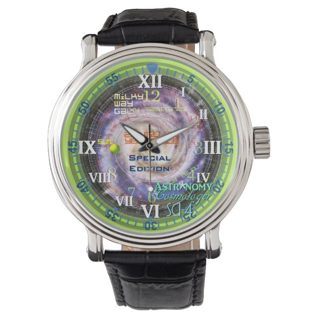 Reloj De Pulsera Cosmologer astronómico espacio SCI-4 (Anverso)