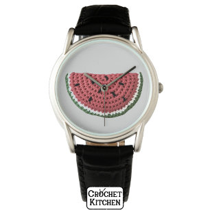 Reloj De Pulsera Cosmosa abuela minimalista Vibe Crochet Watermelon