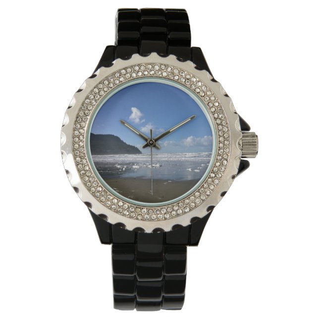 Reloj De Pulsera Costa junto al mar en invierno (Anverso)