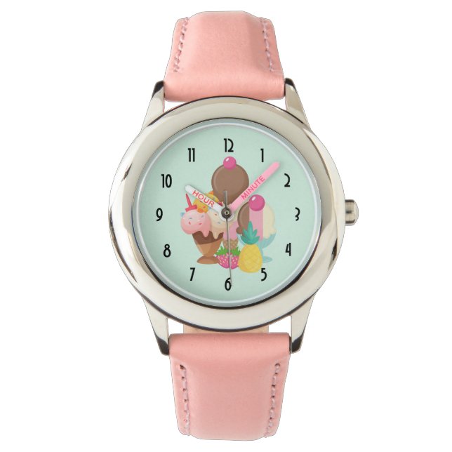 Reloj De Pulsera Costas de helado con rociadores (Anverso)