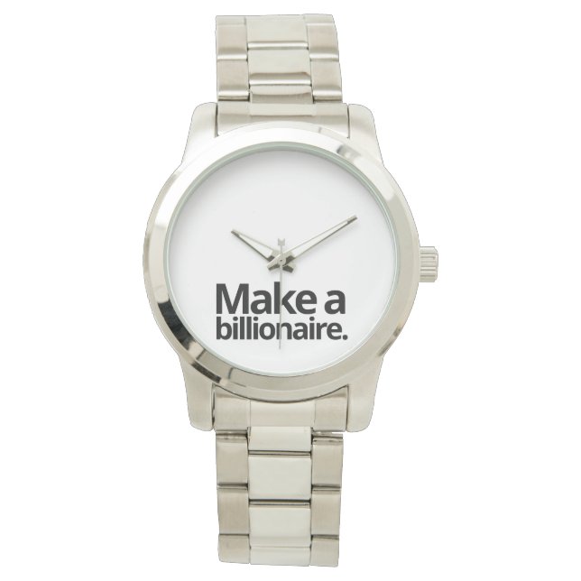 Reloj De Pulsera Cotización hacer multimillonario (Anverso)