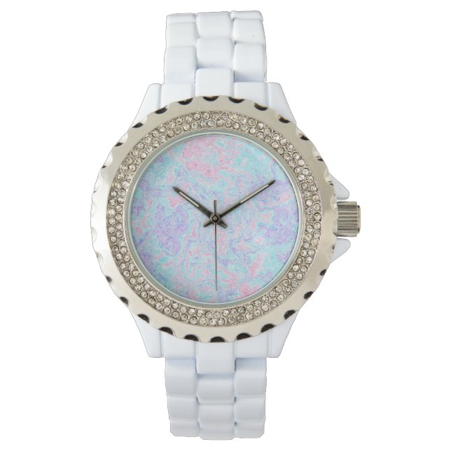Reloj De Pulsera Cotton Candy Swirls (Anverso)