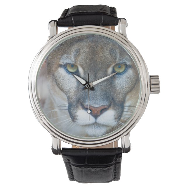 Reloj De Pulsera Cougar, león de montaña, pantera de Florida, Puma  (Anverso)