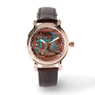 Reloj De Pulsera Country Western Cowboy Boots