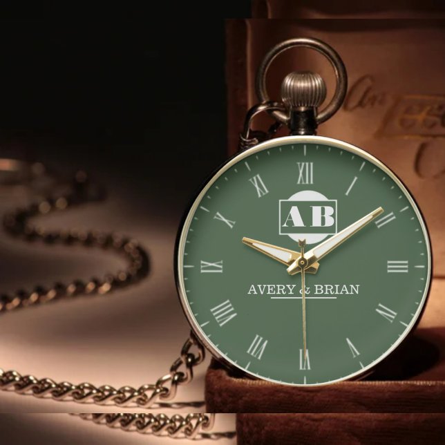 Reloj De Pulsera Couple Name Custom Engraved Romantic  Monogram (Subido por el creador)