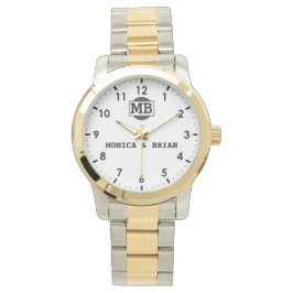 Reloj De Pulsera Couple Name Sentimental Wedding Keepsake
