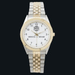 Reloj De Pulsera Couple Name Sentimental Wedding Keepsake<br><div class="desc">Couple Name Sentimental Wedding Keepsake Watch – A Timeless Personalized Gift Celebrate your love story with this Couple Name Sentimental Wedding Keepsake Watch, a personalized timepiece designed to commemorate your most special moments. Engraved with your custom names, wedding date, or initials, this elegant watch is a meaningful and sentimental keepsake...</div>