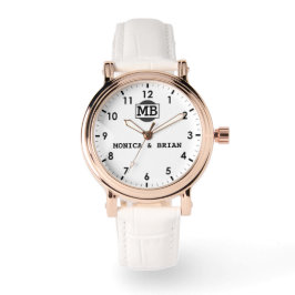 Reloj De Pulsera Couple Name Sentimental Wedding Keepsake