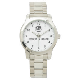 Reloj De Pulsera Couple Name Sentimental Wedding Keepsake