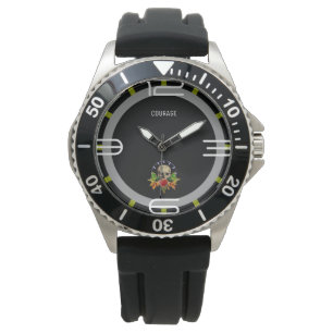 Reloj De Pulsera Courage Rosa Skull