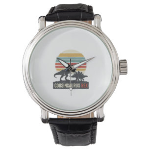 Reloj De Pulsera Cousinsaurus Rex Camiseta Divertida de Dinosaurio 