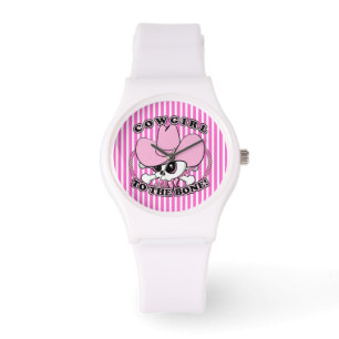 Reloj De Pulsera Cowgirl Skull