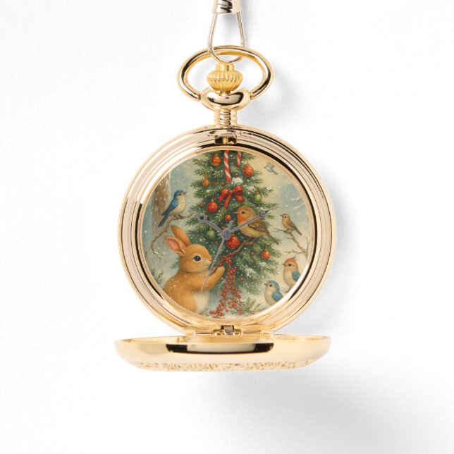 Reloj De Pulsera Cozy woodland christmas festive winter cute (Anverso)