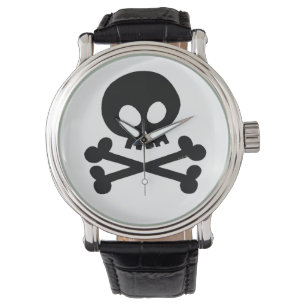 Reloj De Pulsera Cráneo negro