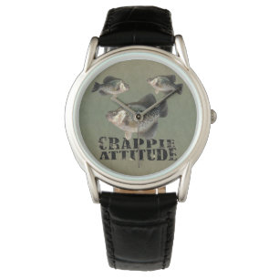 Reloj De Pulsera Crappie Attitude Funny Pesca