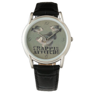 Reloj De Pulsera Crappie Attitude Gracioso Observatorio de Pesca