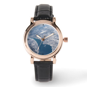 Reloj De Pulsera Cráter Manicouagan Y El Río St. Lawrence