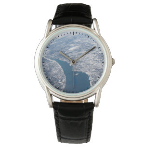 Reloj De Pulsera Cráter Manicouagan Y El Río St. Lawrence