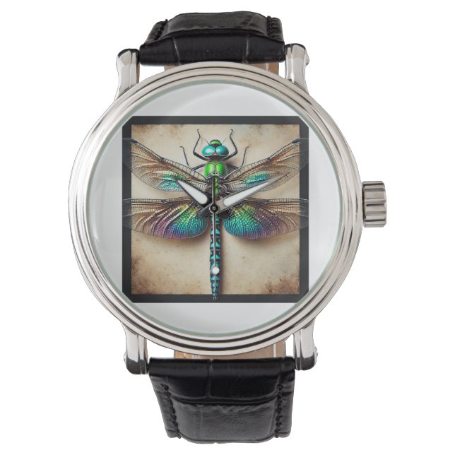 Reloj De Pulsera Cratilla Dragonfly 031124IREF249 - Watercolor (Anverso)