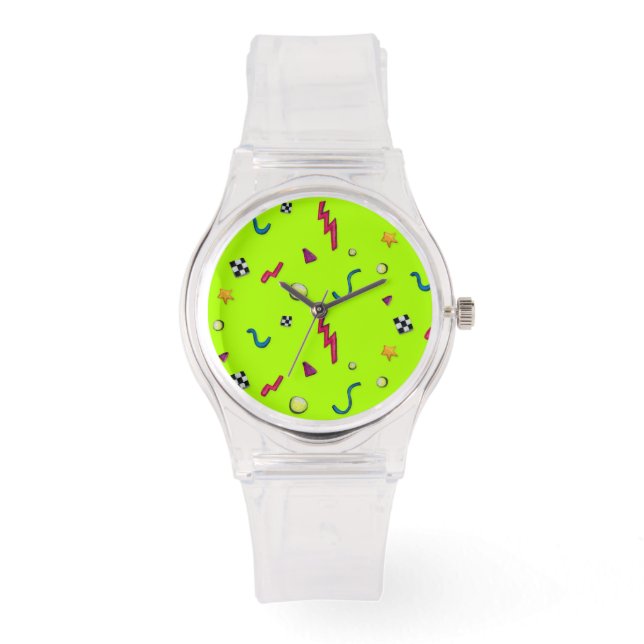 Reloj De Pulsera Crazy 80s - Patrón (Anverso)