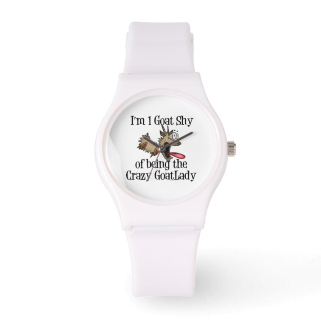 Reloj De Pulsera Crazy Goat Lady (Anverso)